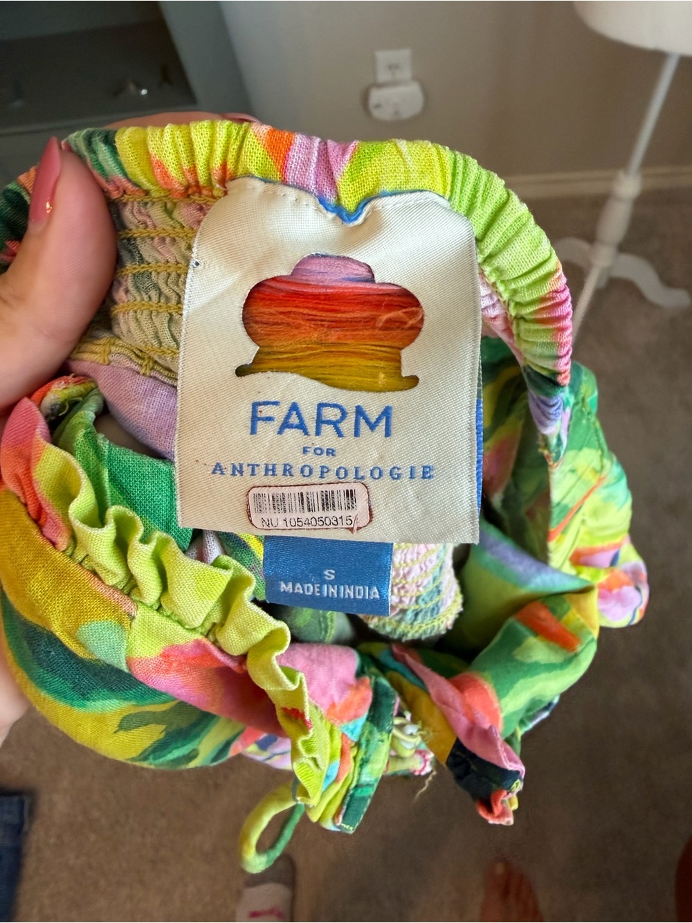 FARM Rio for Anthropologie Bright Multi-Color Floral Maxi Dress